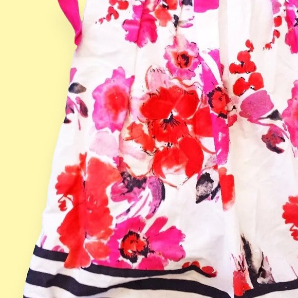 Beautiful Floral Cocktail Dress with Bow 3 - Picture 3 of 3